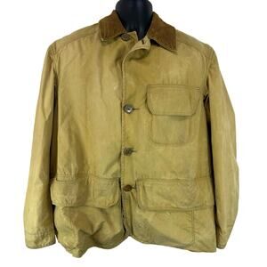 Vintage Duxbak Rainproof Huntinf Coat Tan Size 40 Western Utility Hunting